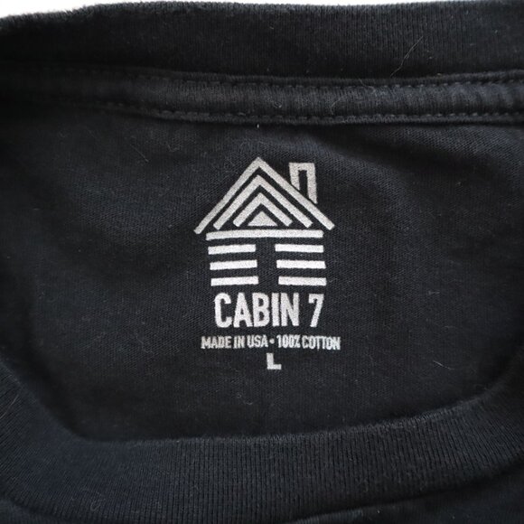 Cabin 7 'Twas Lit Zombie Hand Long Sleeve Tee | L - Picture 3 of 4